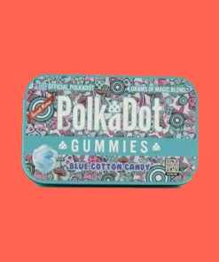 PolkaDot Blue Cotton Candy Shroom Gummies